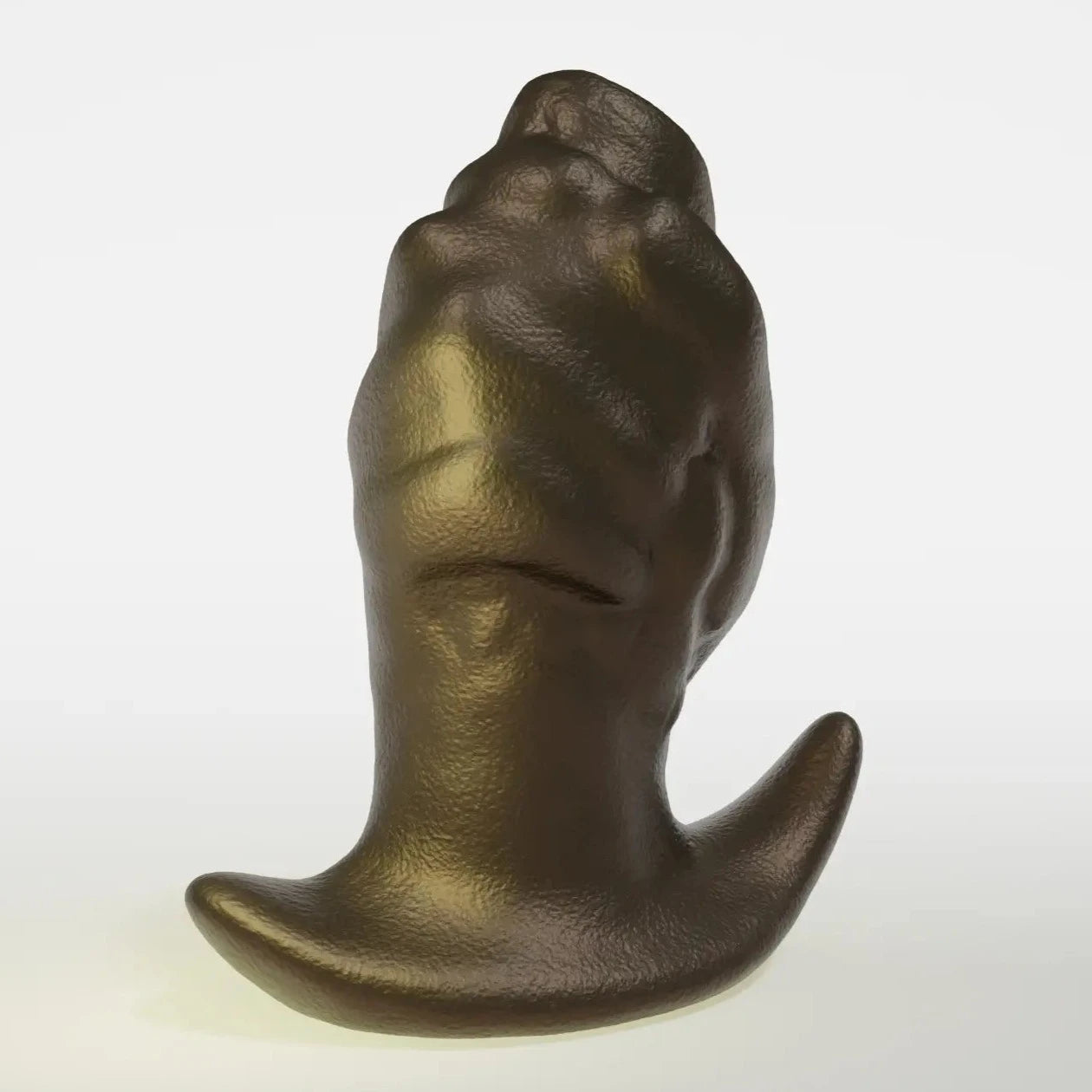 fist dildo fist shape butt plug tunnel anal plug rust color