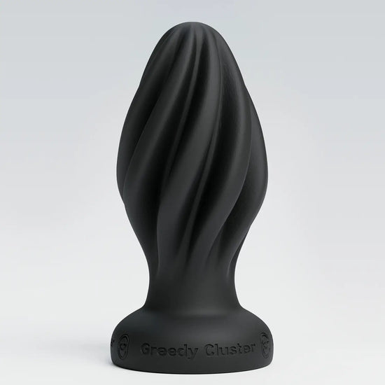 spiral butt plug,anal plug for beginner black color