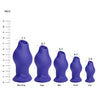 hollow butt plug for beginner to train,anal fisting blue color sizes