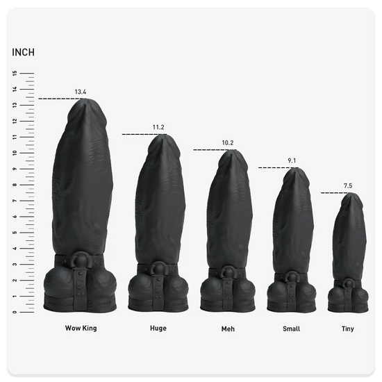 bdsm sex toy,harness dildo,bondage dildo-black color BBC sizeschart