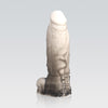 HARNESSDILDO-bondagedildo-bdsmdildo-bdsm-white-over-black-color
