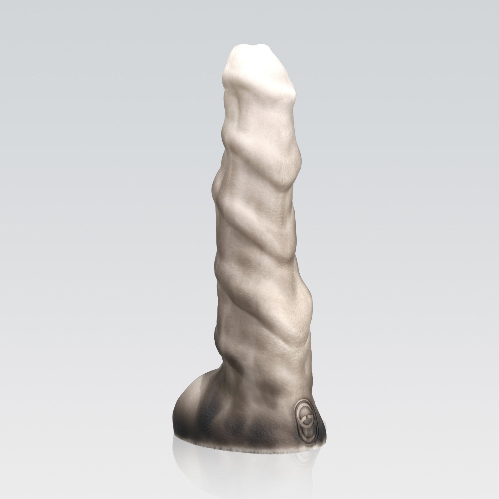 RAMDILDO-fantasydildo-longdildo-knotdildo-white-over-black