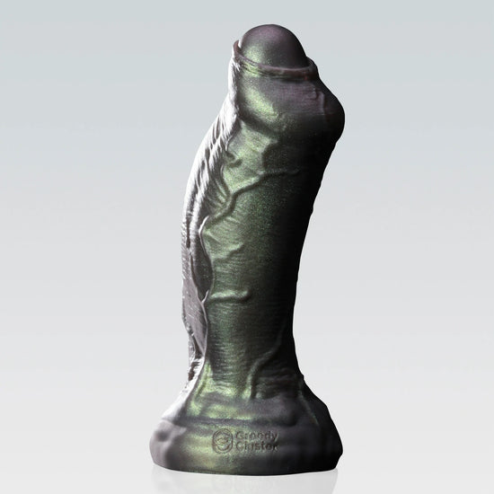 rapper penis dildo,realistic dildo,foreskin-rust color