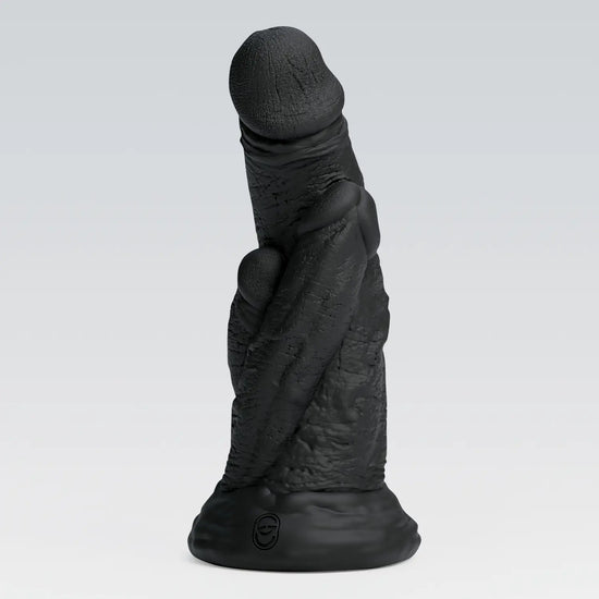 triple penis dildo,fantasy dildo,long and thick dildo-black color