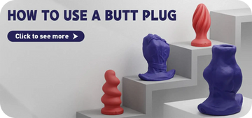 4 dildos standing on the stairway