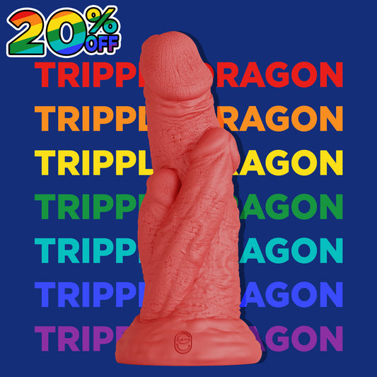 TRIPLE DRAGON - FANTASY DILDO - 4 SIZES