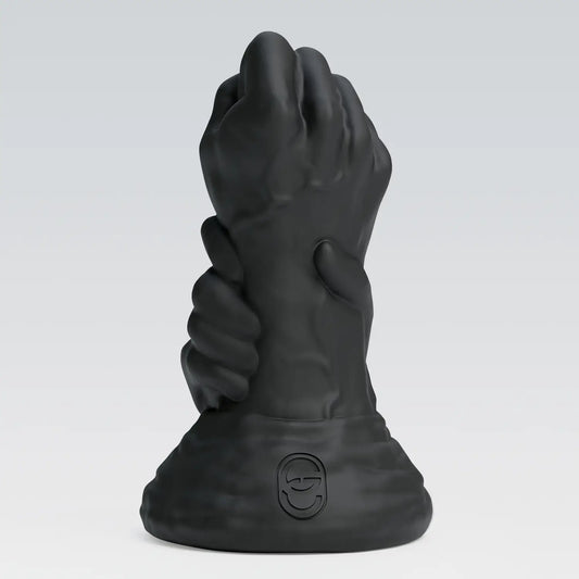 hulk fist dildo,double fist butt plug,arm dildo black color