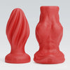 butt plug set,hollow butt plug and anal plug,red color