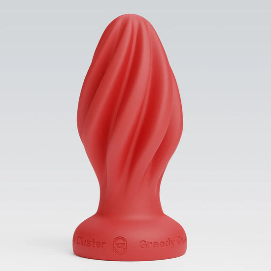 spiral butt plug,anal plug for beginner red color
