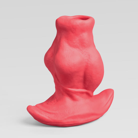 tunnel butt plug,fisting,knot buttplug red color