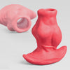 tunnel butt plug,fisting,knot buttplug red color