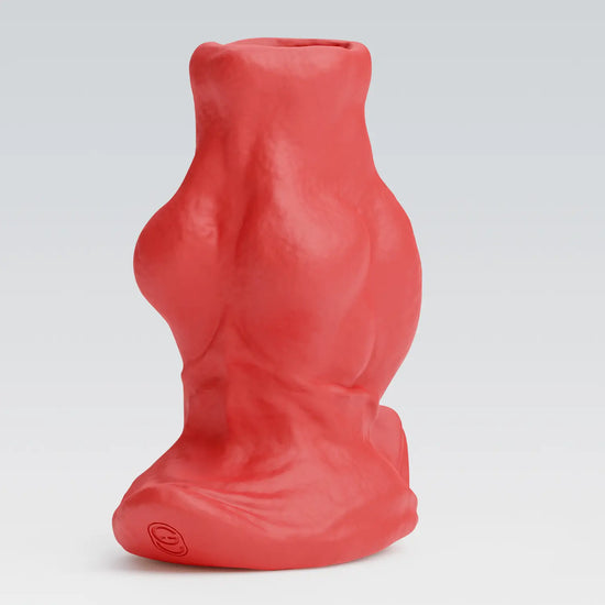 tunnel butt plug,fisting,knot buttplug red color