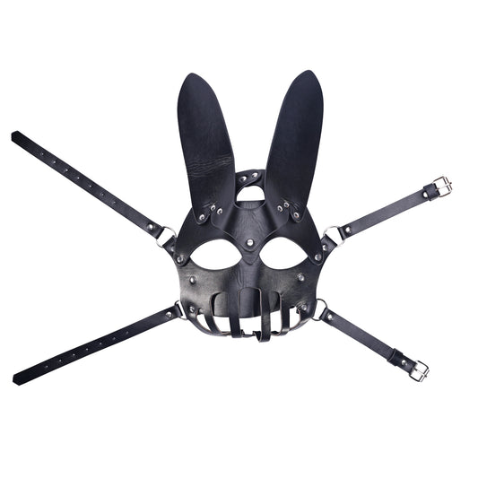 Leather Bunny Mask