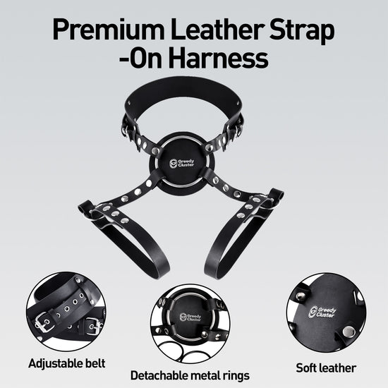 Greedy Cluster Adjustable Strap-On Harness, Anal Sex Toy for Pegging Play