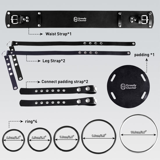 Greedy Cluster Adjustable Strap-On Harness, Anal Sex Toy for Pegging Play