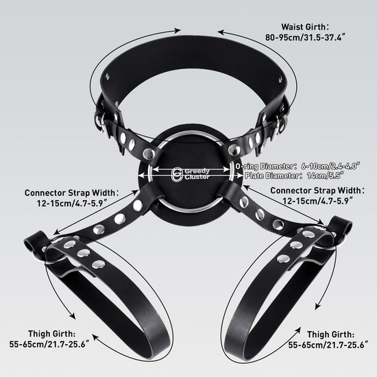 Greedy Cluster Adjustable Strap-On Harness, Anal Sex Toy for Pegging Play