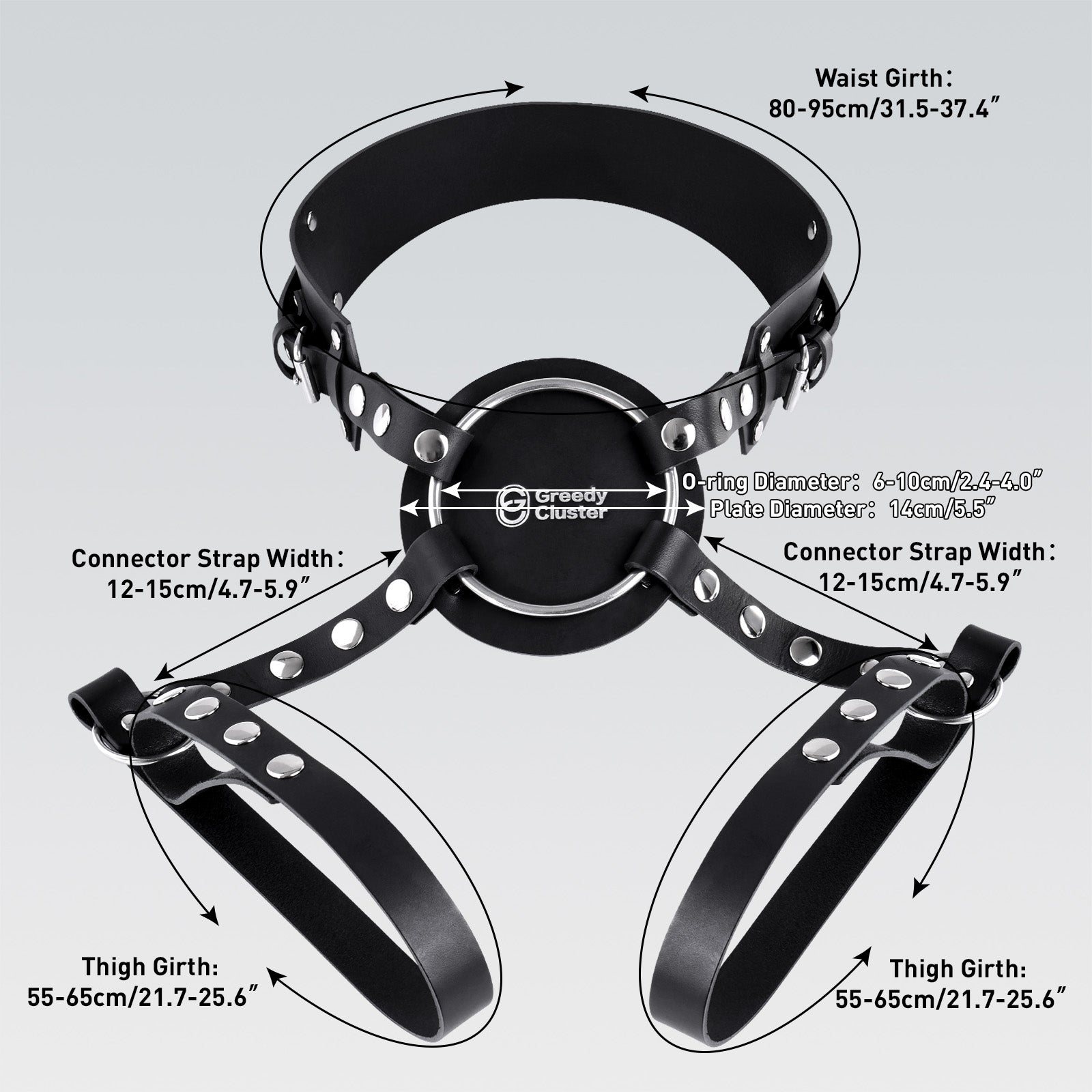 Greedy Cluster Adjustable Strap-On Harness, Anal Sex Toy for Pegging Play