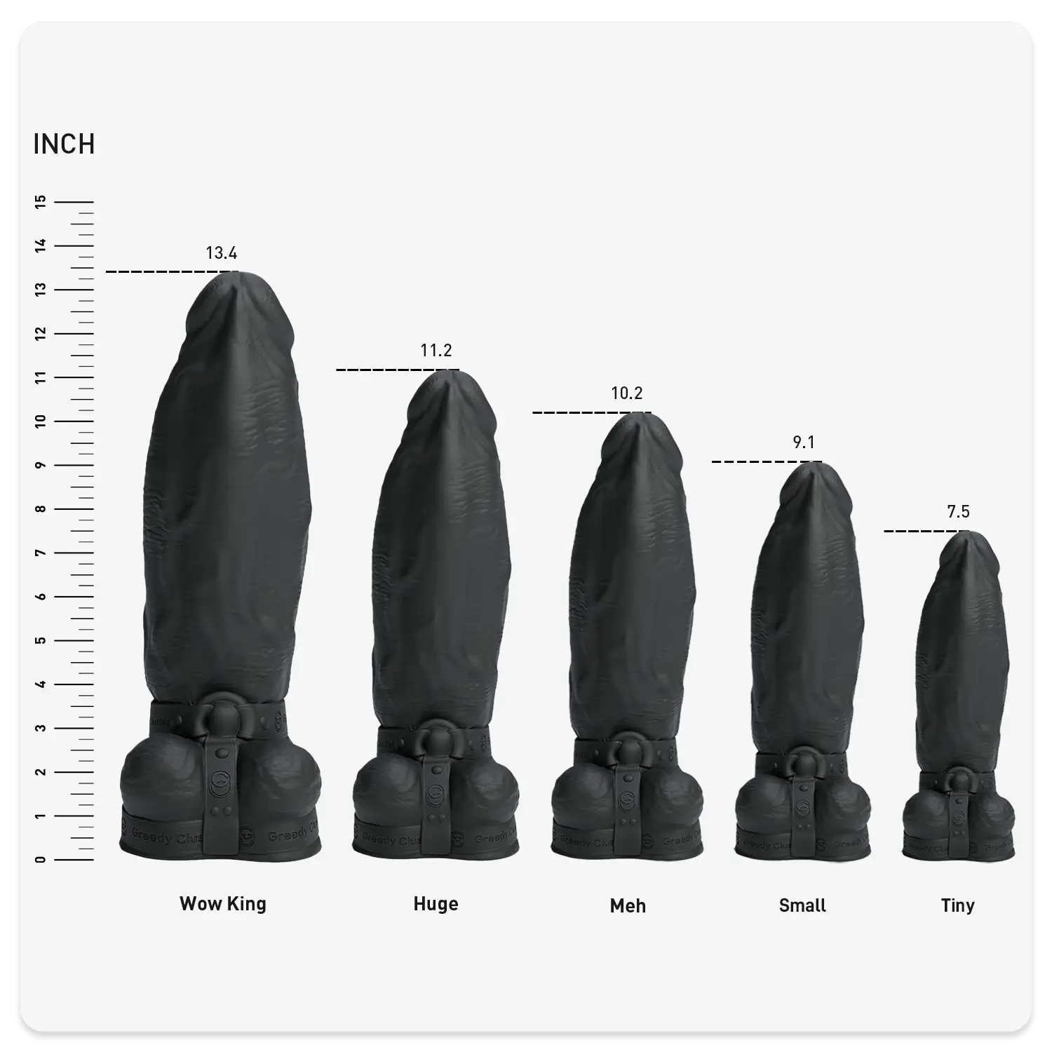 bdsm sex toy,harness dildo,bondage dildo-black color BBC sizeschart
