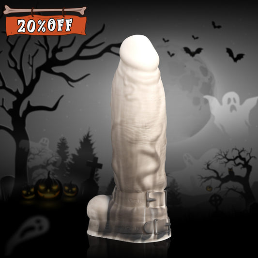 HARNESSDILDO-bondagedildo-bdsmdildo-bdsm-white-over-black
