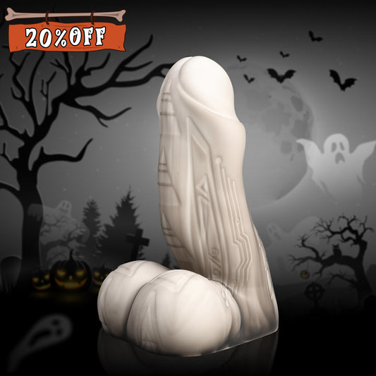 Harknon-fantasy-dildo-white-over-black