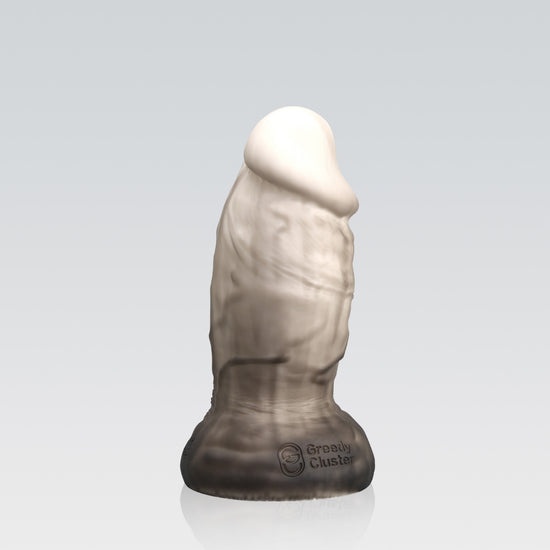 PHATDILDO-trainingdildo-thickdildo-white-over-black-color
