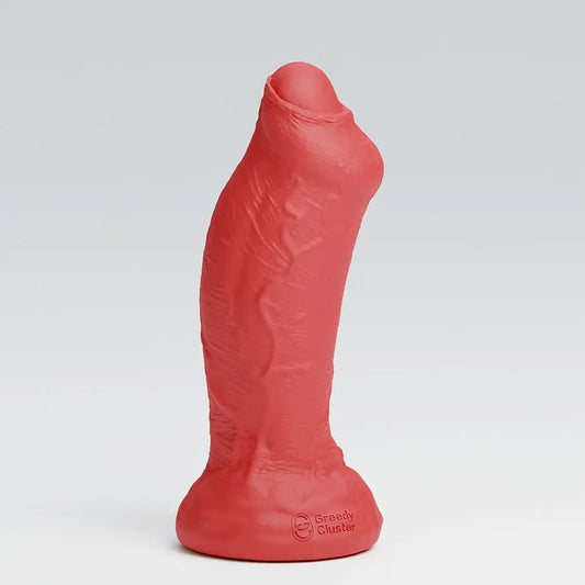 rapper penis dildo,realistic dildo,foreskin-red color