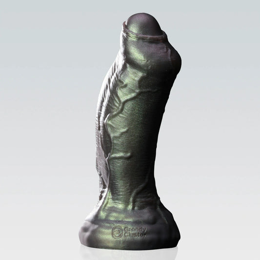 rapper penis dildo,realistic dildo,foreskin-rust color