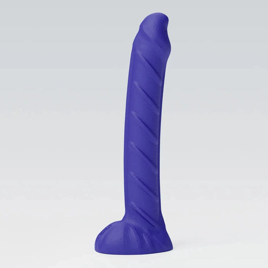 rebar dildo,steel wand,curved sex toys blue color