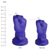 fist dildo,punch sex toys for anal fisting-blue color sizeschart