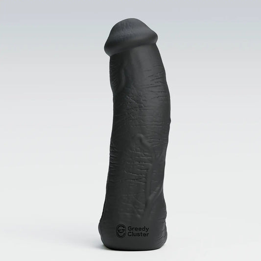 realistic dildo,long dildo for depth training-black color