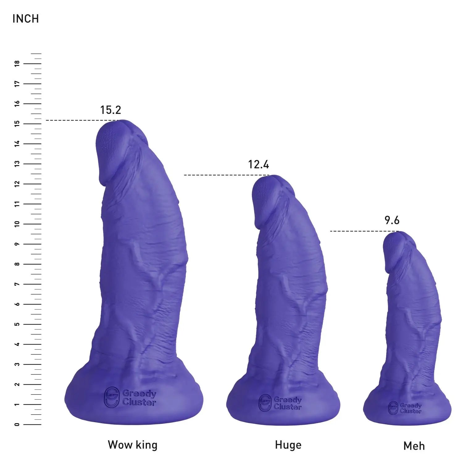 realistic dildo,thick dildo,men dildo,sex toys-blue color sizeschart