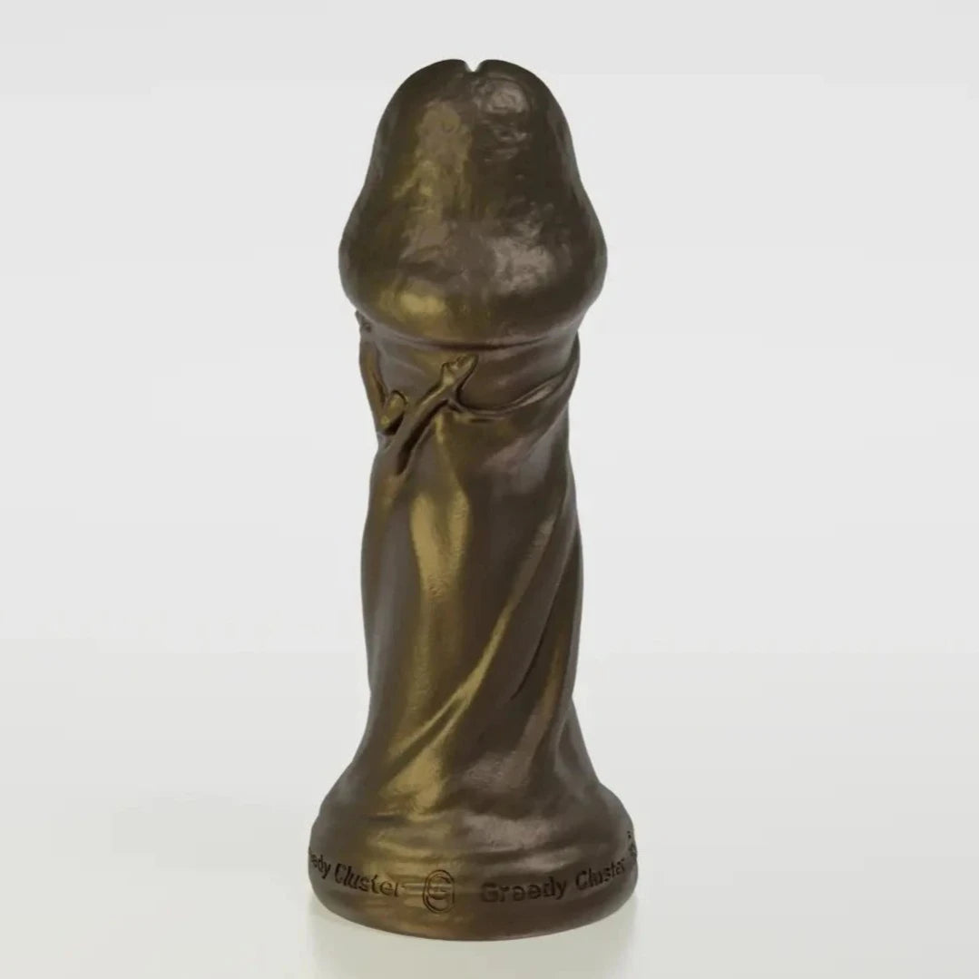 Trophy Dildo-analplug-fantasydildo-golden dildo-rust color