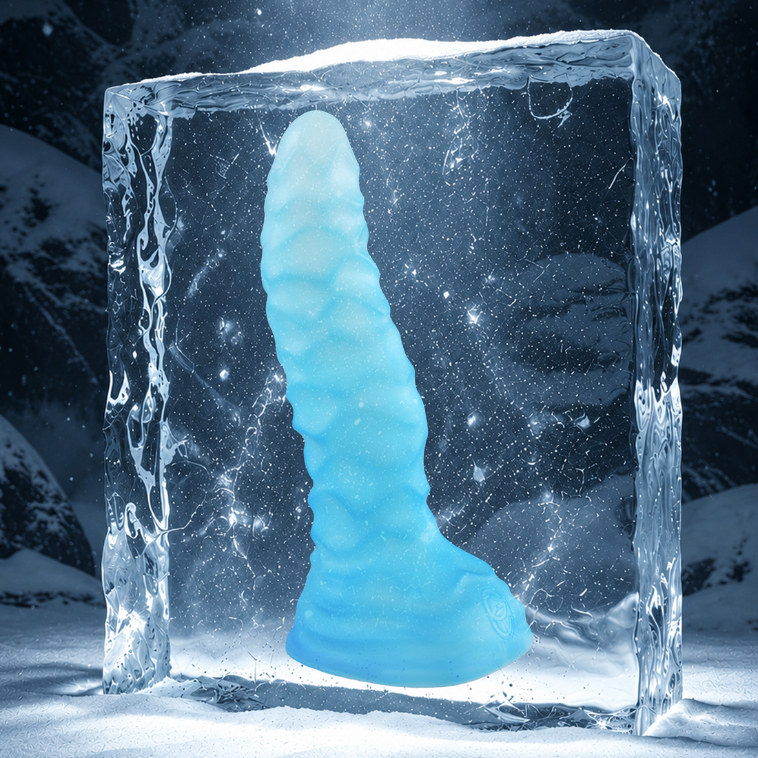ABBADON huge anal dildo in ARCTIC color, main product image