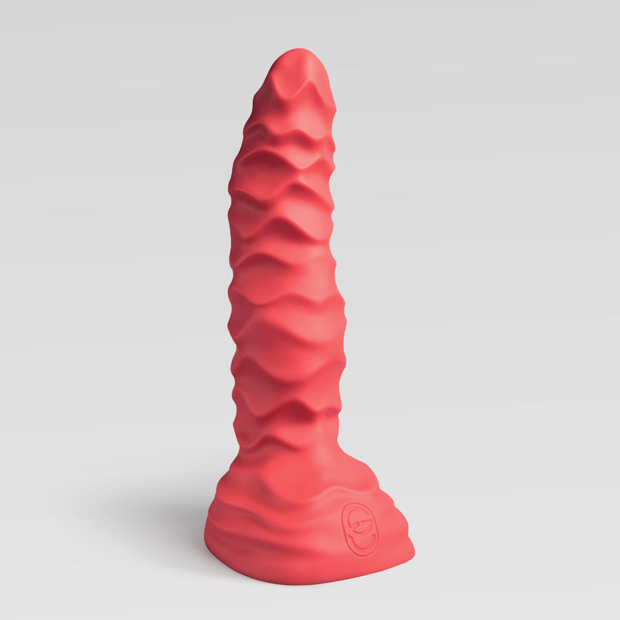 ABBADON - HUGE ANAL DILDO huge dildo in Scarlett color for huge anal dildo and fantasy dildo
