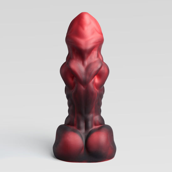 ADONIS - GREEDYHOLE STOPPER butt plug arranged product image showing hollow channel, base, and tunnel plug details