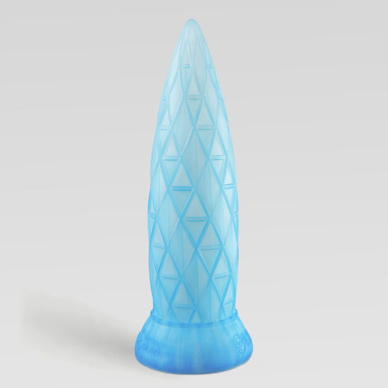 ASSCRAPER architectural fantasy dildo in ARCTIC color, alternate product photo