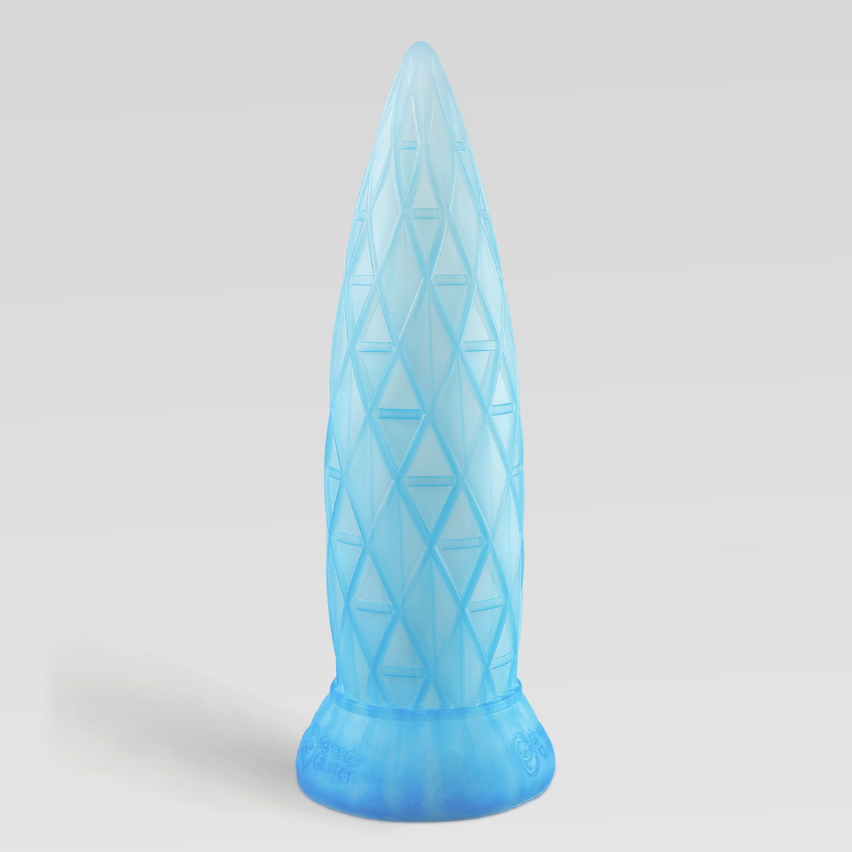 ASSCRAPER architectural fantasy dildo in ARCTIC color, alternate product photo