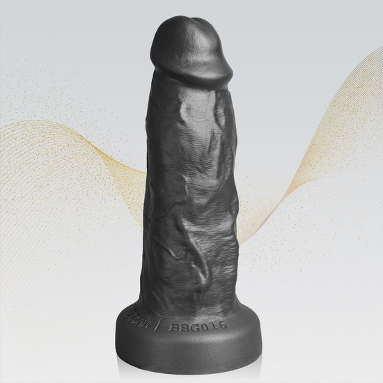 BRUNO - BBG016 REALISTIC DILDO realistic dildo detail image showing lifelike texture, veins, shape, and body-safe silicone finish