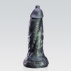 D.P. DILDO double dildo arranged product image showing fantasy texture, sculpted shape, and body-safe silicone finish