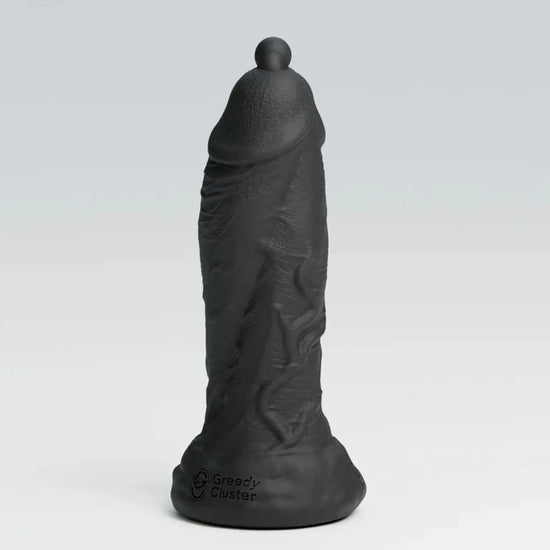 D.P. DILDO double dildo detail image showing fantasy texture, sculpted shape, and body-safe silicone finish