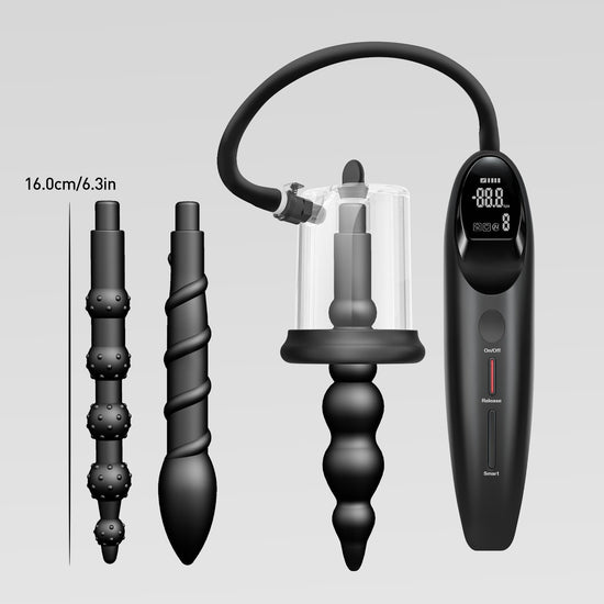 GREEDY SMART ROSE BUD PUMP anal pump detail image showing fantasy texture, sculpted shape, and body-safe silicone finish
