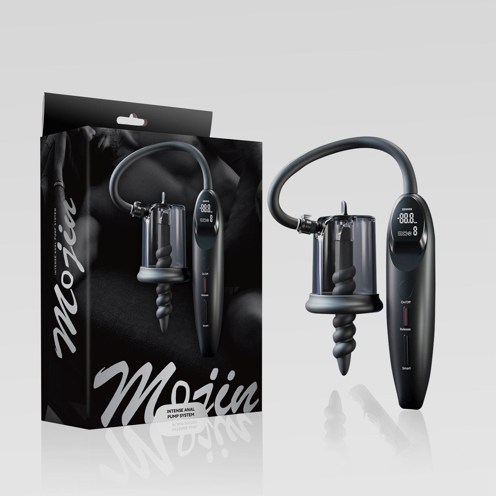 GREEDY SMART ROSE BUD PUMP anal pump detail image showing fantasy texture, sculpted shape, and body-safe silicone finish