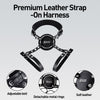 GREEDY STRAP-ON strap on dildo detail image showing product shape, texture, and body-safe silicone detail