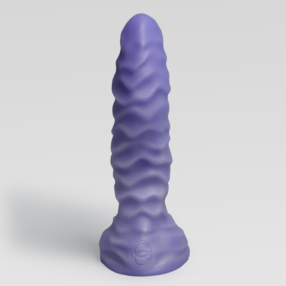 GreedyCluster ABBADON huge fantasy anal dildo in HYPERBLUE silver and blue color