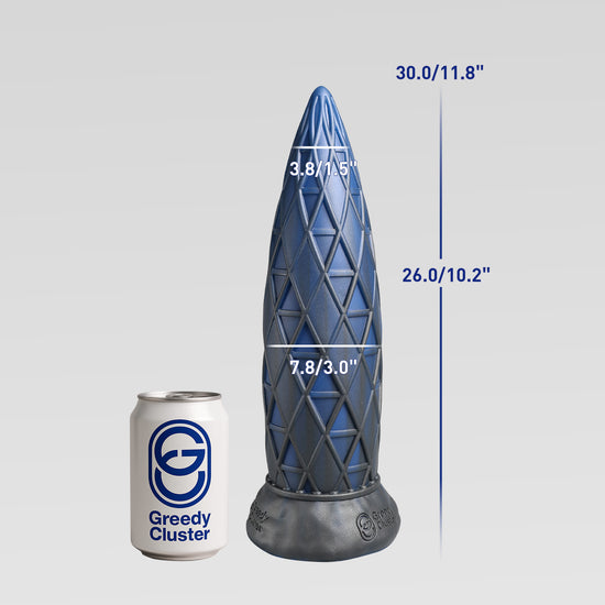 Asscraper - Fantasy Building Dildo - One Size Only Size Chart