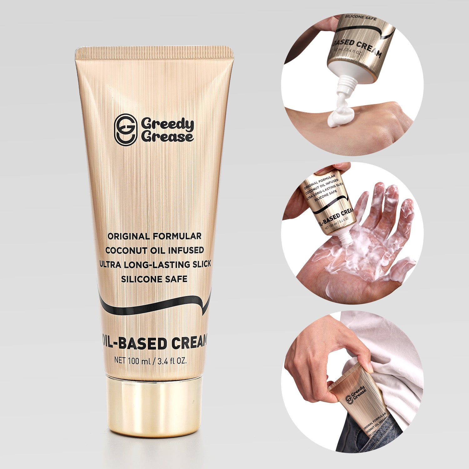 Greedy Grease - Oil Based Gold Cream Detail Image