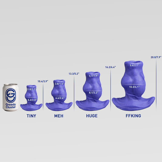 Greedyhole Tunnel Plug 01 – 4 Sizes Size Chart