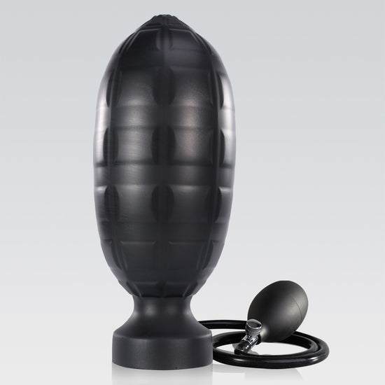 Greedynade Inflatable Butt Plug - 2 Sizes Detail Image