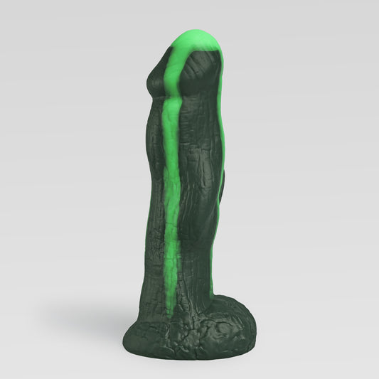 GreedyCluster HADES fantasy monster dildo in AMORTENTIA dark green Halloween 2026 poison color | Pick Your Poison