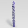 GreedyCluster RAM TWIN double-ended spiral fantasy dildo in HYPERBLUE silver and blue color